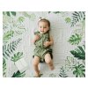 Little Unicorn Deka na focení mušelínová 120x120cm Tropical Leaf