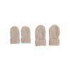 Lodger Mittens Folklore Merino Wool Beige 0 - 12 měsíců