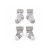 KipKep ponožky Stay-on-Socks 6-12m 2páry Silver Grey