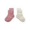 KipKep ponožky Stay-on-Socks 12-18m 2páry Dusty Clay