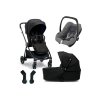 Mamas & Papas Strada kočárek 2v1 Black Diamond + autosedačka Cabriofix - VÝPRODEJ DVOREČEK