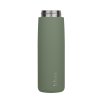 B.BOX Nerezová termolahev s brčkem 690 ml - olive