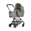 Joolz Aer2 Cot Front Side View Right Sage Green