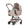 Joolz Aer2 Cot Front Side View Right Sandy Taupe