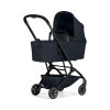 Joolz Aer2 Cot Front Side View Right Dark Navy Blue