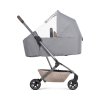 Sandy taupe Joolz Aer2 Raincover With Cot Flat Side View Left