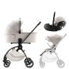 Britax Römer SET 3v1 kočárek Rio + hluboká korba + autosedačka Baby-Safe PRO Lux Soft Taupe
