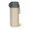 Zopa Termoska na tekutiny s brčkem a silikonovým držákem 350 ml Cookie beige