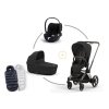 Cybex PRIAM set podvozek + korba + potah sezení + Cloud T Plus Sepia Black + DÁREK FUSAK CYBEX Arctic ZDARMA