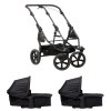 TFK set duo2 frame 2025 - air chamber wheel + carrycot black, kombinovaný kočárek