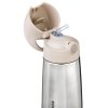 B.BOX Termoska na pití s brčkem 350 ml - béžová