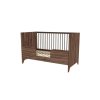 32107 9 detska postylka nest walnut 140x70 orech masiv s vestavenou zabranou prestavitelna na postel junior