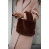 STUDIO NOOS Faux Fur Mini Handbag | Brown