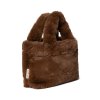 STUDIO NOOS Faux Fur Mini Handbag | Brown