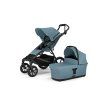 Large Thule Urban Glide 4w Thule Bassinet Mid blue Bundle Iso