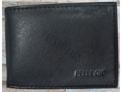 Kožená mini peněženka BELLUGIO 8 černá