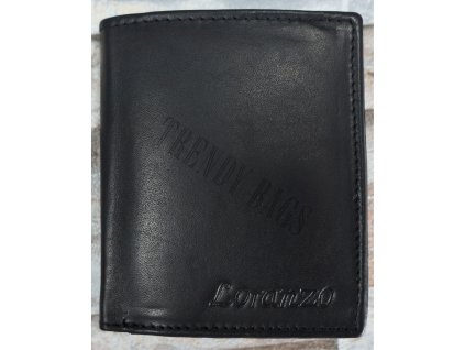 Kožená mini peněženka LORANZO 9 černá