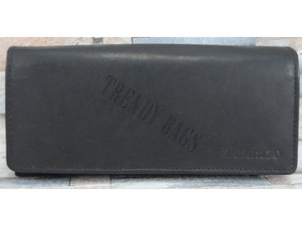 Dámská kožená peněženka LORANZO 242 černá 4 přehrádky