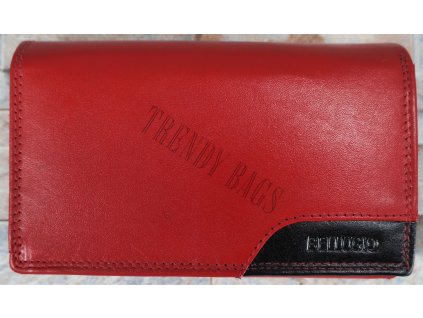 Dámská kožená peněženka BELLUGIO 250 plus červeno-černá