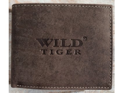 Pánská kožená peněženka Wild tiger 12 hnědá