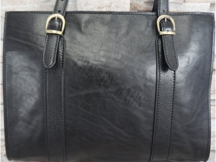 Kožená kabelka Greta černá