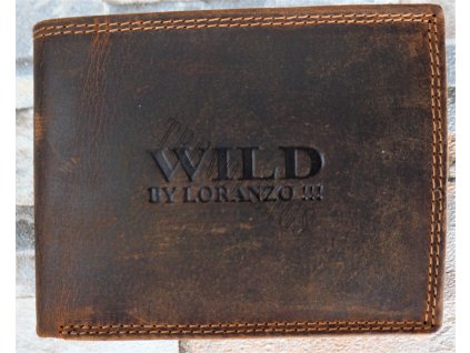 Pánská kožená peněženka Wild Loranzo - tmavě hnědá 6