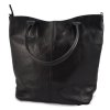 ITALSKÁ KOŽENÁ KABELKA MAXI XXXL černá