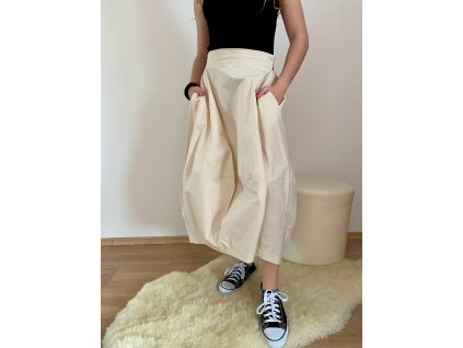 444 1 balonova sukne bezova s kapsami im 70