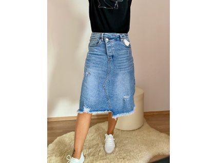 ATYPICKÁ JEANS SUKNĚ E - 03