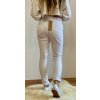 JEANS BÍLÉ DLOUHÉ S GUMOU GD-01 (Velikost XS)
