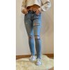 JEANS SVĚTLE MODRÉ KLASICKÉ RE-07-A (Velikost XS)