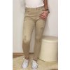 JEANS BEŽOVÉ SKINNY MS-01-27 (Velikost XS)