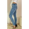 JEANS SVĚTLE MODRÉ TRHANÉ 11-A (Velikost XS)