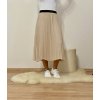 PLISOVANÁ BÉŽOVÁ SUKNĚ