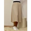 PLISOVANÁ BÉŽOVÁ SUKNĚ