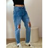 JEANS MODRÉ DLOUHÉ MOM FIT - HM -41
