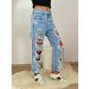 JEANS SVĚTLE MODRÉ "Boyfriend" RE - 81