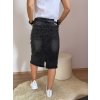 ČERNÁ KLASICKÁ JEANS SUKNĚ ME - 55 VĚTŠÍ VELIKOSTI