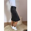 ČERNÁ KLASICKÁ JEANS SUKNĚ ME - 55 VĚTŠÍ VELIKOSTI