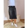 ČERNÁ KLASICKÁ JEANS SUKNĚ ME - 55 VĚTŠÍ VELIKOSTI