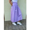 BAVLNĚNÁ DLOUHÁ SUKNĚ FIALOVÁ
