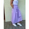 BAVLNĚNÁ DLOUHÁ SUKNĚ FIALOVÁ