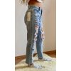 JEANS SVĚTLE MODRÉ "Boyfriend" RE-38-A (Velikost XS)