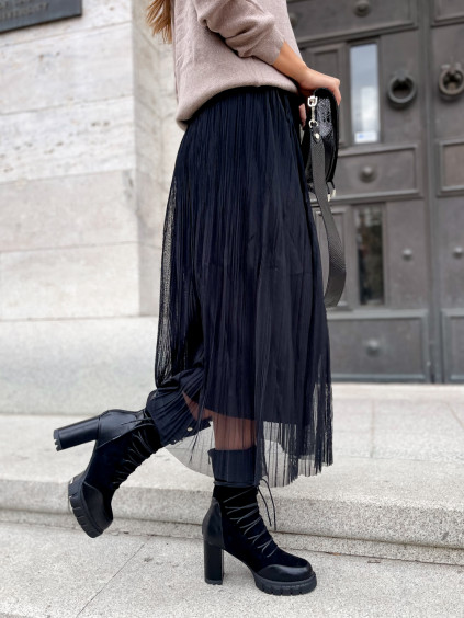tylová sukně černá4 2