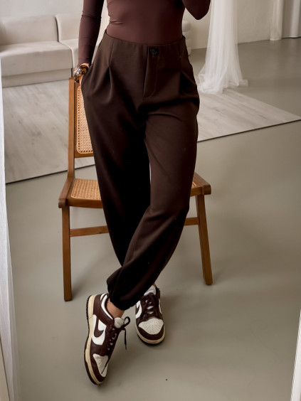 tepláky čokoládové hnědé2 3