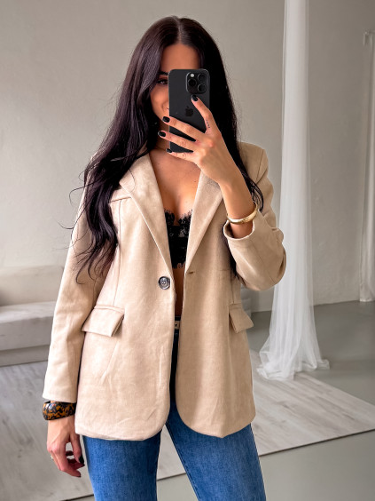 velurové sako krémové1 3