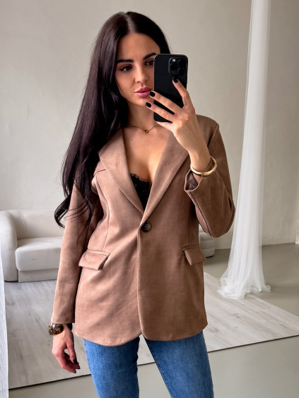 velurové sako camel5 3