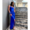 saténové šaty královsky modré1 2