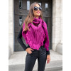 pončo šál magenta5 2