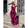 šaty dlouhé letní růžové květy2 2